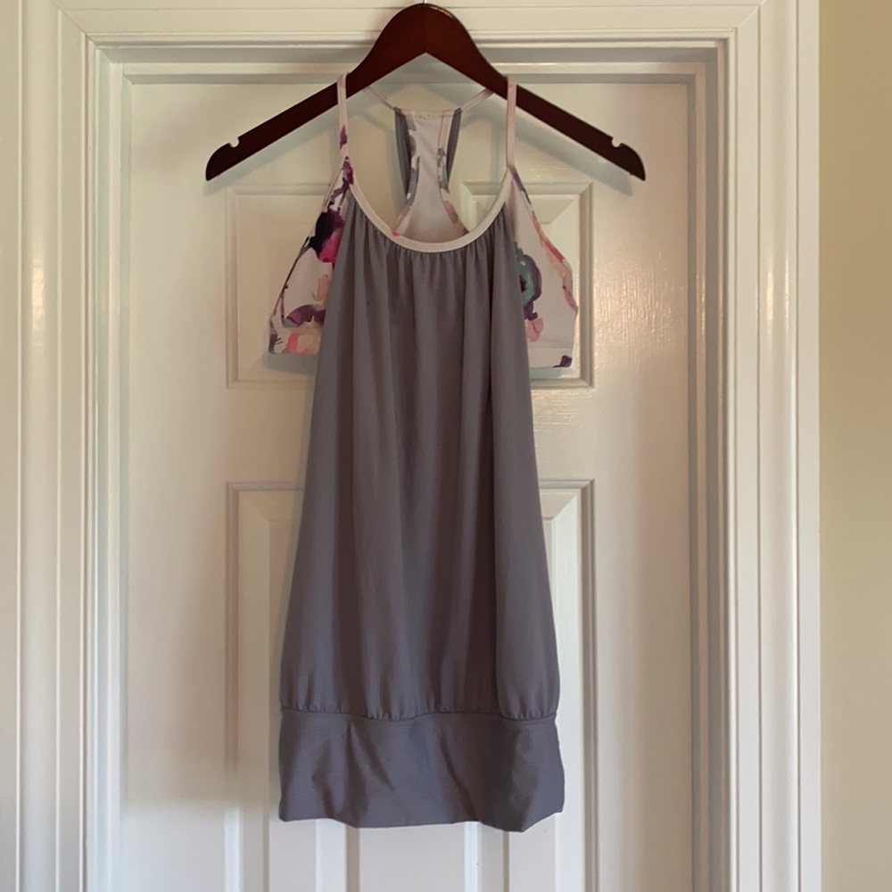 lululemon athletic tank with attached sports bra